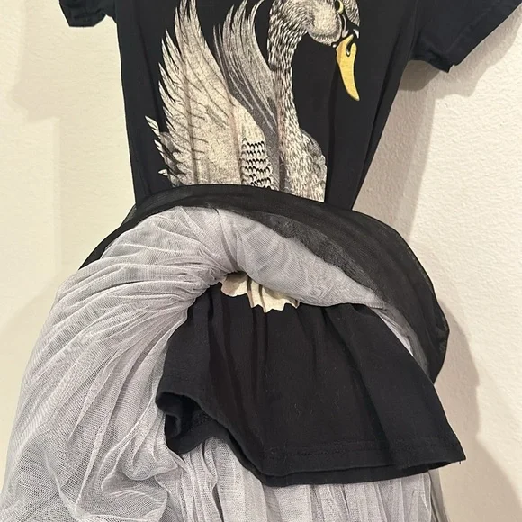VGUC Size 6 Rock Your Kid Black Swan Tutu Dress! 🦢 - Picture 12 of 12